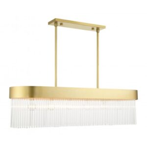 LIVEX LIGHTING Norwich Linear Chandelier 49830-33 regina