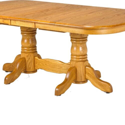 CARDINAL WOODCRAFT MARTIN DOUBLE PEDESTAL TABLE brampton