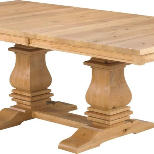 CARDINAL WOODCRAFT MEDITERRANEAN DOUBLE PEDESTAL TABLE montreal