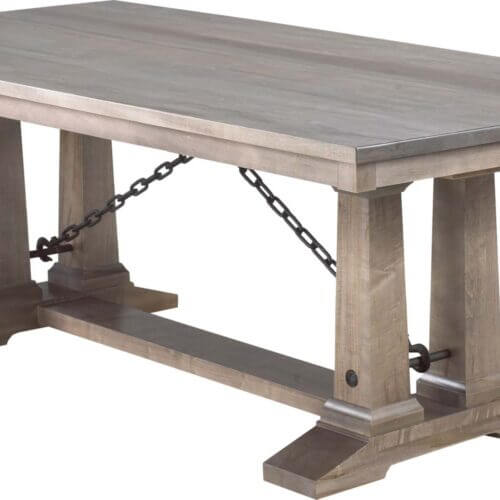 CARDINAL WOODCRAFT SHECHEM DOUBLE PEDESTAL TABLE regina