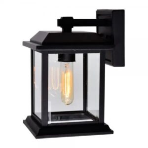 CWI LIGHTING BLACKBRIDGE SINGLE LIGHT OUTDOOR BLACK WALL LANTERN 0409W8-1-101 newmarket