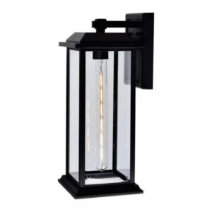 CWI LIGHTING BLACKBRIDGE 1 LIGHT OUTDOOR BLACK WALL LANTERN 0409W8-1-101-A collingwood