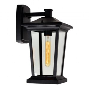 LEAWOOD 1 LIGHT BLACK OUTDOOR WALL LIGHT 0413W8-1-101 alliston