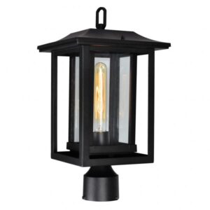 CWI LIGHTING WINFIELD 1 LIGHT BLACK OUTDOOR LANTERN HEAD 0414PT10-1-101 bolton