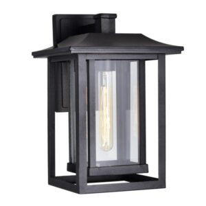 CWI LIGHTING WINFIELD 1 LIGHT BLACK OUTDOOR WALL LIGHT 0414W10-1-101 collingwood