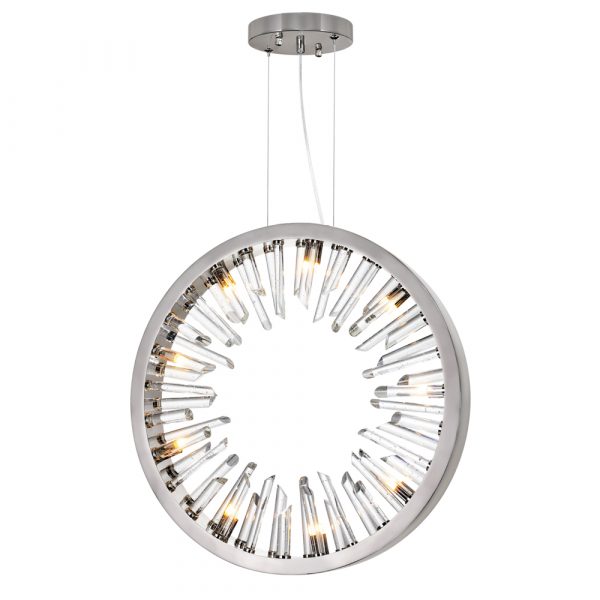 CWI LIGHTING SPIKED 9-LIGHT CHANDELIER 1142P26-9-613 vaughan