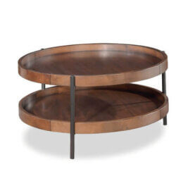 DONALD CHOI FORESTA 32" ROUND BROWN COFFEE TABLE 1185801 mississauga