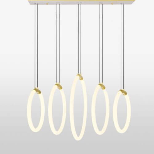 CWI LIGHTING HOOPS 5-LIGHT CHANDELIER 1273P23-5-602-RC quebec city