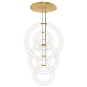 CWI LIGHTING HOOPS 6-LIGHT CHANDELIER 1273P35-6-602-R KING CITY