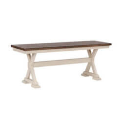 DONALD CHOI PAXTON BENCH BROWN/WHITE 0242380-095 OAKVILLE