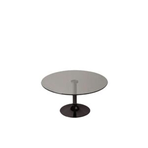 KORSON Turner Round Glass Top Coffee Table SYT0531B burlington
