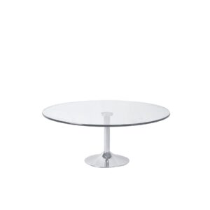 KORSON Turner Round Glass Top Coffee Table SYT0531 king city