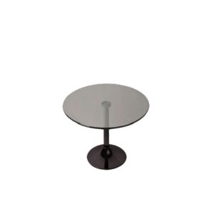 KORSON Turner Round Glass Top Side Table SYT0532B quebec city
