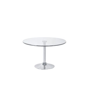 KORSON Turner Round Glass Top Side Table SYT0532 caledon