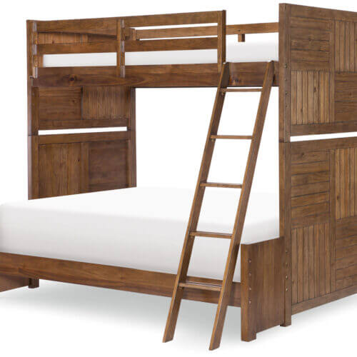 LEGACY CLASSIC KIDS SUMMER CAMP-BROWN TWIN OVER FULL BUNK BED 0832-8140K woodbridge