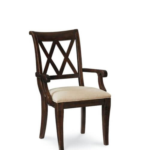 LEGACY CLASSIC FURNITURE THATCHER X BACK ARM CHAIR SET OF TWO 3700-141 KD brampton