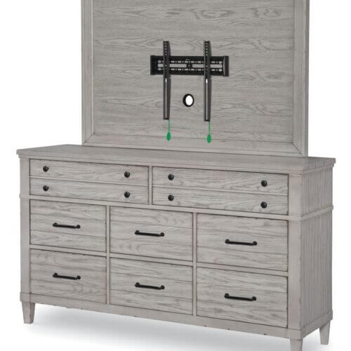 LEGACY CLASSIC FURNITURE BELHAVEN DRESSER AND TV FRAME 9360-1200-1230 montreal