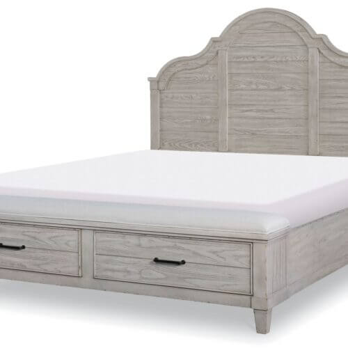 LEGACY CLASSIC FURNITURE BELHAVEN ARCHED PANEL BED WITH STORAGE FOOTBOARD QUEEN 9360-4135K woodbridge