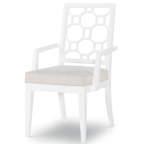 LEGACY CLASSIC FURNITURE CHELSEA BY RACHAEL RAY LATTICE BACK ARM CHAIR SET OF TWO 9781-141 burlington