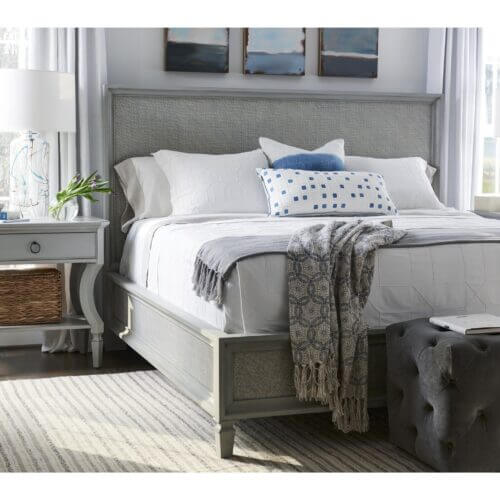 UNIVERSAL FURNITURE SUMMER HILL - FRENCH GRAY WOVEN ACCENT QUEEN BED 986210B edmonton