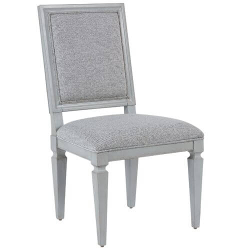 UNIVERSAL FURNITURE SUMMER HILL - FRENCH GRAY WOVEN ACCENT SIDE CHAIR SET OF TWO 986634-RTA VANCOUVER
