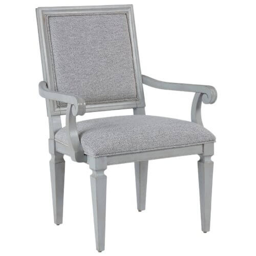 AVAILABLE BY SPECIAL ORDERUNIVERSAL FURNITURE SUMMER HILL - FRENCH GRAY WOVEN ACCENT ARM CHAIR SET OF TWO 986635-RTA VAUGHAN