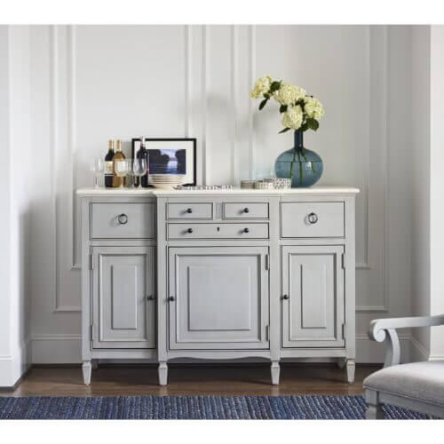 UNIVERSAL FURNITURE SUMMER HILL - FRENCH GRAY SERVING BUFFET 986670 BURLINGTON