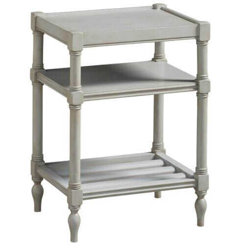 UNIVERSAL FURNITURE SUMMER HILL - FRENCH GRAY CHAIR SIDE TABLE 986817 WINDSOR