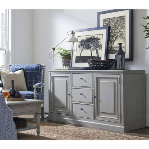 UNIVERSAL FURNITURE SUMMER HILL - FRENCH GRAY ENTERTAINMENT CONSOLE 986968 TORONTO