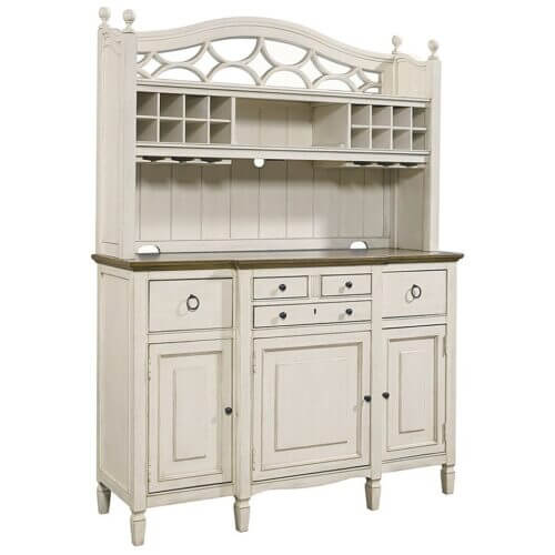 UNIVERSAL FURNITURE SUMMER HILL SERVING BUFFET WITH BAR HUTCH 987670C VAUGHAN
