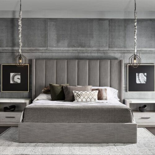 UNIVERSAL FURNITURE MODERN UPHOLSTERED SHELTER QUEEN BED U042210B newmarket