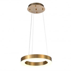 BETHEL GOLD FRAME LED HALO CHANDELIER GL305C19G king city