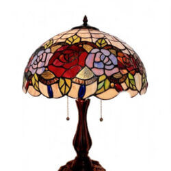 W2 TRADING Flower Tiffany Table Lamp TL1653 newmarket