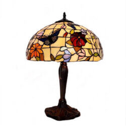 W2 TRADING Butterfly Tiffany Table Lamp TL1652 woodbridge