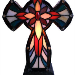 W2 TRADING Cross Tiffany Lamp TL523 laval