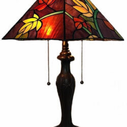 W2 TRADING Flower Tiffany Table Lamp DCE57-16 newmarket