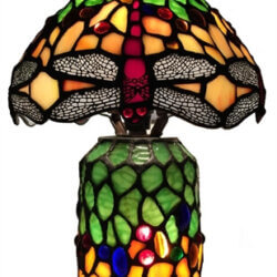 W2 TRADING Dragonfly Tiffany Table Lamp DCE-07P toronto