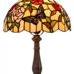 W2 TRADING Butterfly Tiffany Table Lamp DCE33-12 laval