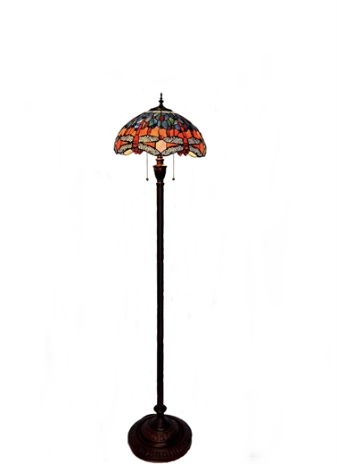 W2 TRADING Dragonfly Tiffany Floor Lamp F1651 guelph