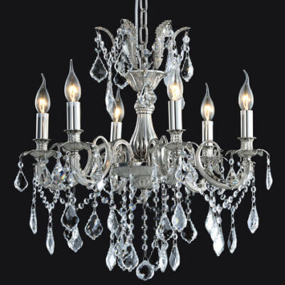 YOUNG LIGHTING CRYSTAL CHANDELIER 1123C6 caledon