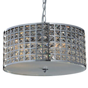 YOUNG LIGHTING 4 LIGHT CRYSTAL CHANDELIER 1131C4 woodbridge