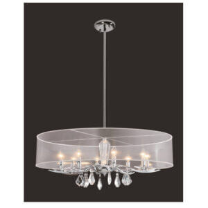 young lighting 8 light oval crystal chandelier 1132c8ov-wh-r-Edmonton