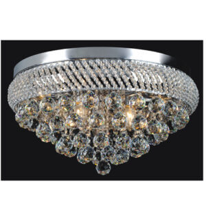 YOUNG LIGHTING 3 LIGHT CRYSTAL FLUSH MOUNT 1147FM3 vaughan