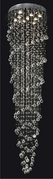YOUNG LIGHTING 9 LIGHT DOUBLE SPIRAL CRYSTAL CHANDELIER 1149C9 vancouver