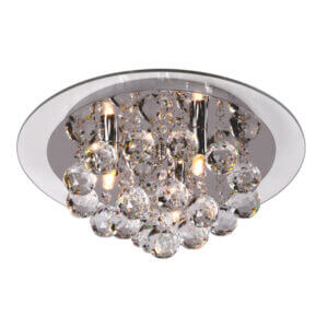 YOUNG LIGHTING 3 LIGHT CRYSTAL FLUSH MOUNT 1155FM3 toronto