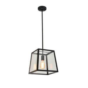 YOUNG LIGHTING ONE LIGHT PENDANT BLACK 1170C-M-BK king city