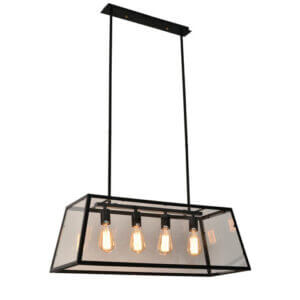 YOUNG LIGHTING 4 LIGHT LINEAR CHANDELIER 1171C4-BK mississauga