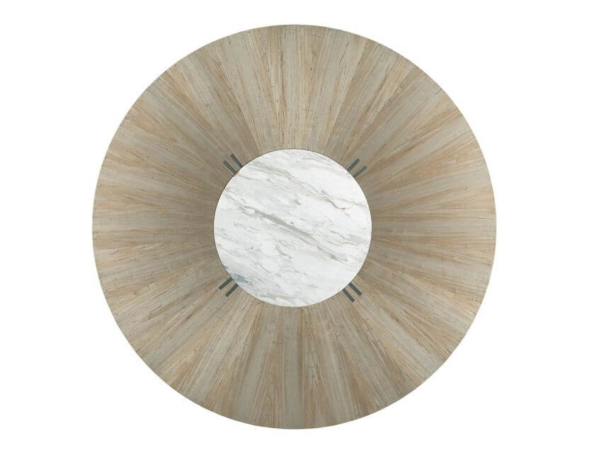 AMERICAN DREW AD MODERN SYNERGY CONCENTRIC ROUND DINING TABLE COMPLETE 700-706R laval