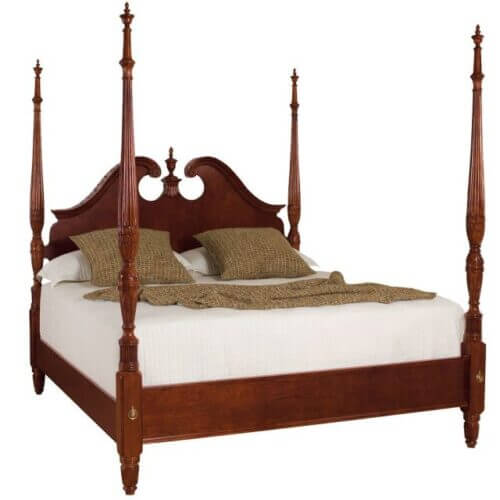 AMERICAN DREW CHERRY GROVE PEDIMENT POSTER QUEEN BED 791-375R laval