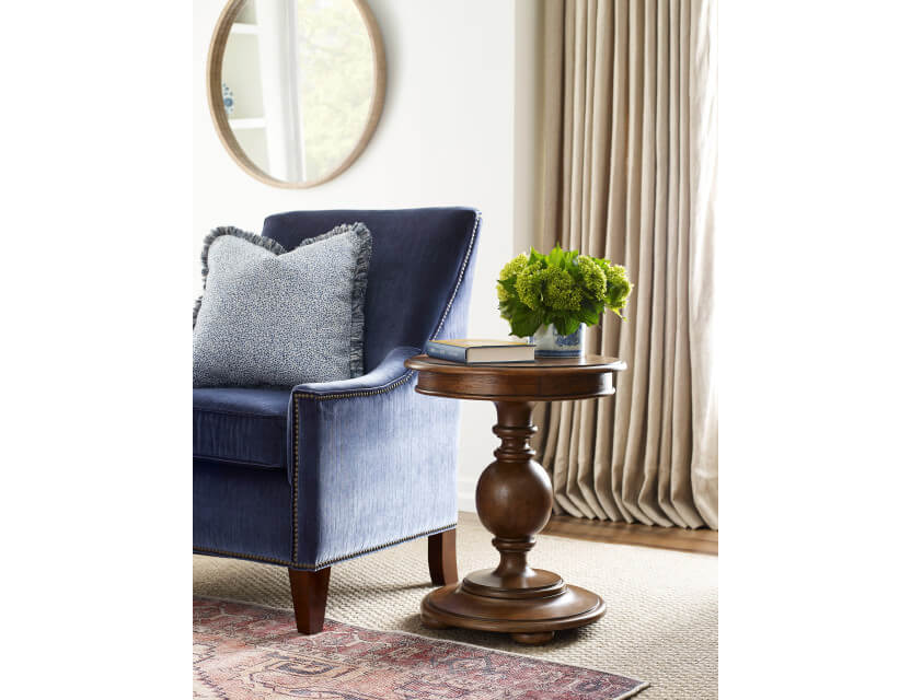 AMERICAN DREW BERKSHIRE PEARSON ROUND END TABLE 011-916 laval